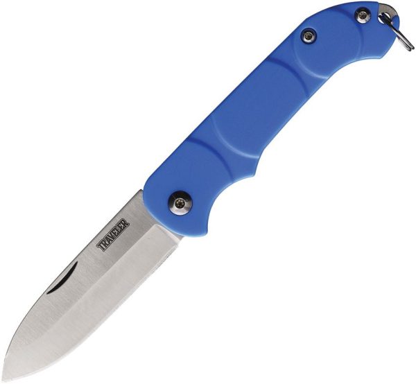 Ontario OKC Traveler Slip Joint - Blue Plastic Handle