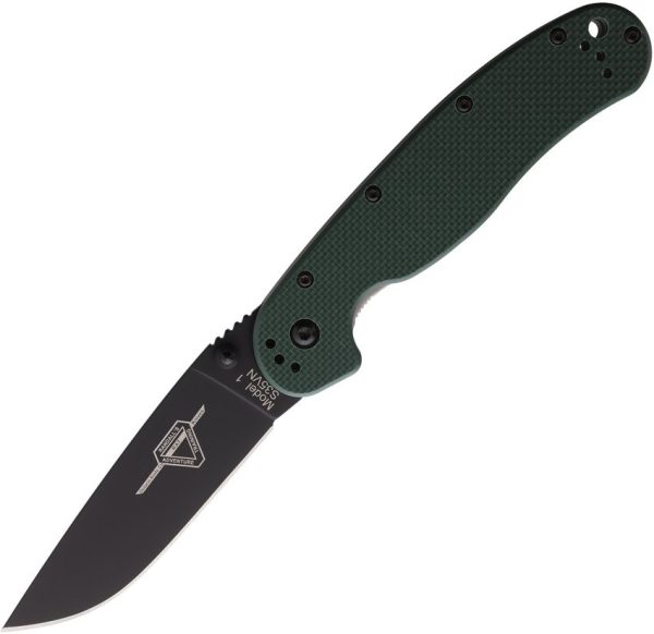 Ontario RAT I Linerlock - Green G10 S35VN 3.5 Blade