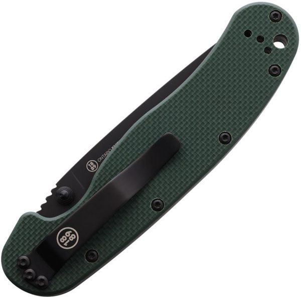 Ontario RAT I Linerlock - Green G10 S35VN 3.5 Blade