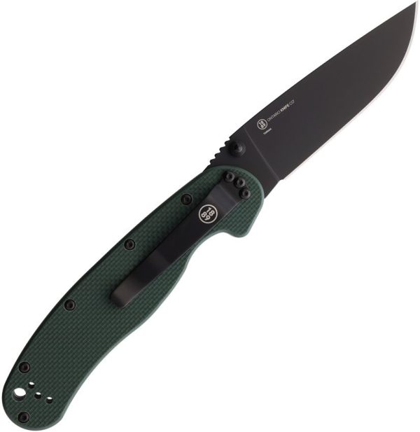 Ontario RAT I Linerlock - Green G10 S35VN 3.5 Blade