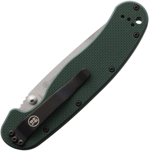 Ontario RAT I Linerlock Folding Knife S35VN Green G10