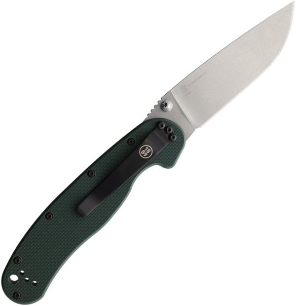 Ontario RAT I Linerlock Folding Knife S35VN Green G10