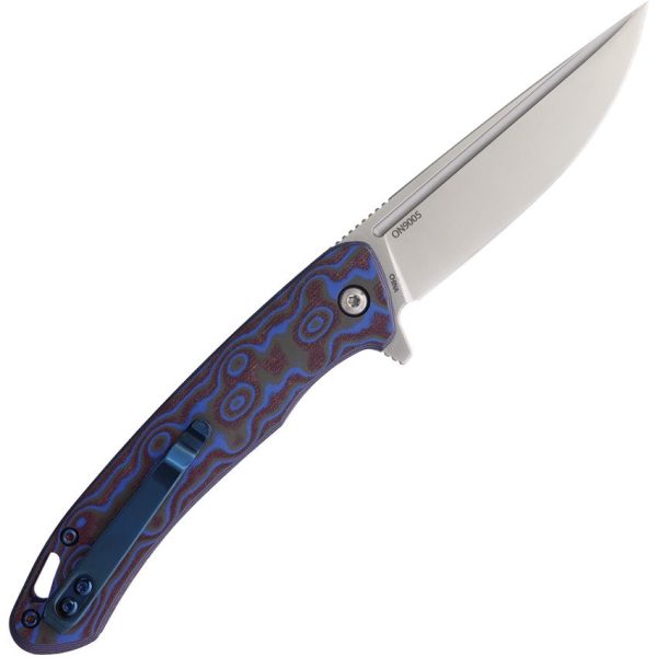 Ontario Outcast Linerlock Folding Knife D2 Steel Blue G10