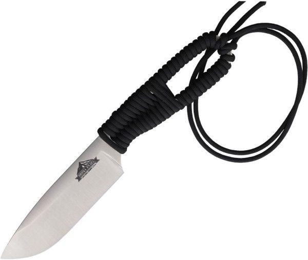 Ontario Hunt Plus Drop Point Fixed Blade Knife Black Cord