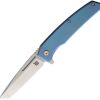 Ontario Ti22 Ultrablue Framelock Folding Knife AUS-8 Tanto