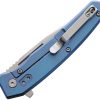 Ontario Ti22 Ultrablue Framelock Folding Knife AUS-8 Tanto