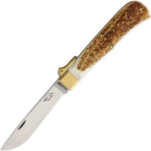 OTTER-Messer Safety Knife Stag Carbon Steel Folding Knife German