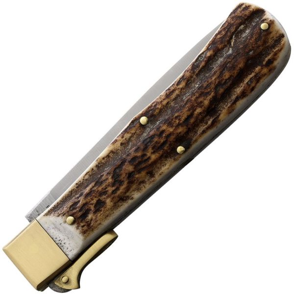 Otter-Messer Hunting Pocket Knife Stainless Steel Buck Horn Germany