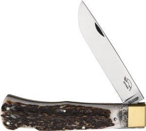 OTTER-Messer 07 Buckhorn Lockback Folding Knife Carbon Steel