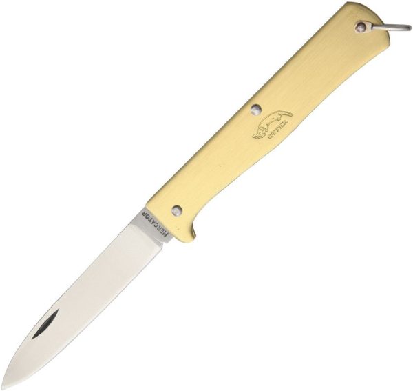 Otter-Messer Small Mercator Brass Carbon Folding Knife Germany
