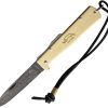 Otter-Messer Mercator Brass Lockback Damascus Folding Knife