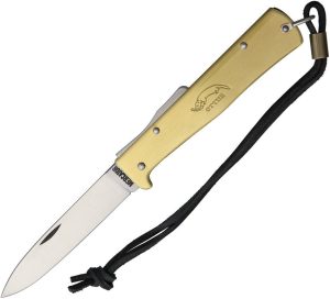 OTTER-Messer Large Mercator Brass Folding Knife Carbon Steel