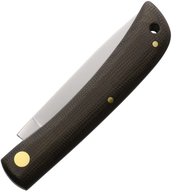 Otter-Messer Small Hippekniep Folding Knife Green Micarta Carbon Steel