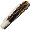 OTTER-Messer Small Hunting Pocket Knife Carbon Steel Stag Bone