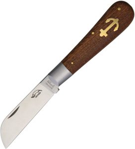 OTTER-Messer Large Anchor Folding Knife Sapeli Wood Stainless