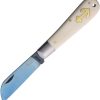Otter-Messer Anchor Folder Elforyn Blue Carbon Steel Folding Knife
