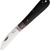 OTTER-Messer Bergmann Folder Carbon Steel Ebony Wood Knife