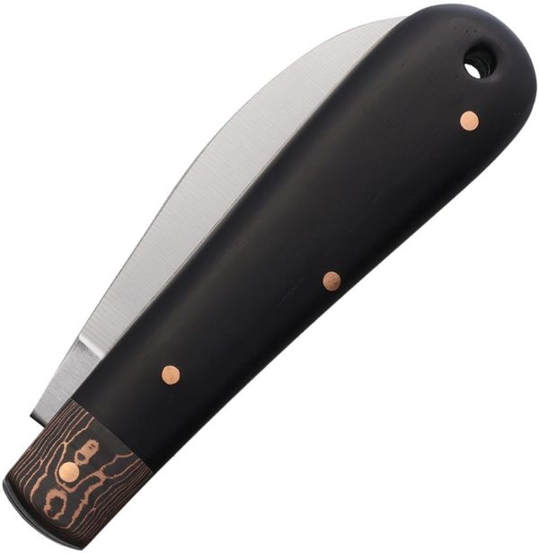 OTTER-Messer Bergmann Folder Carbon Steel Ebony Wood Knife