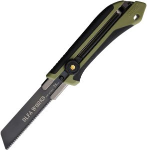 OLFA WORKS Bushcraft Saw OD - Rachet-Lock
