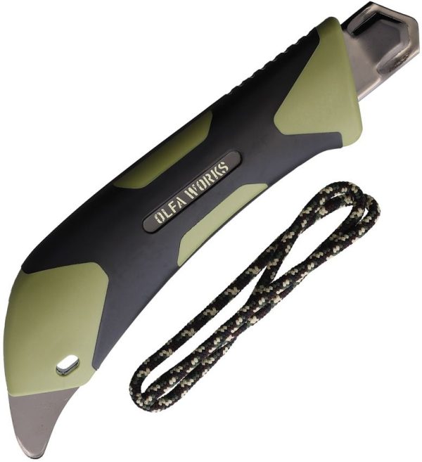 OLFA WORKS Outdoor Utility Knife OD - Rachet-Lock