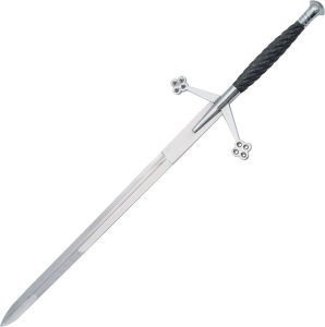 Pakistan Claymore Sword Silver 26" Stainless Blade Fixed Knife