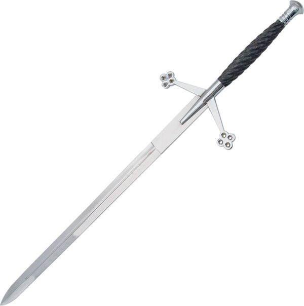 Pakistan Claymore Sword Silver 26" Stainless Blade Fixed Knife