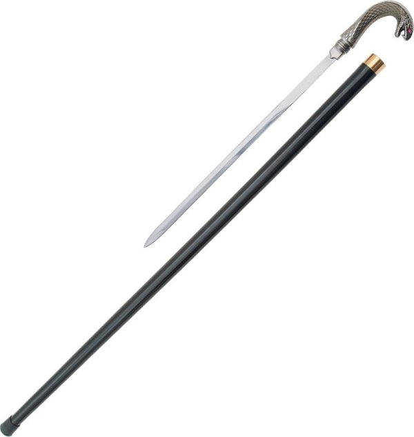 Pakistan Cobra Head Sword Cane - 34 inches