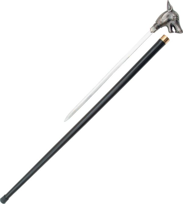 Pakistan Wolf Cane Sword 34" Overall with 15.5" Stainless Blade
