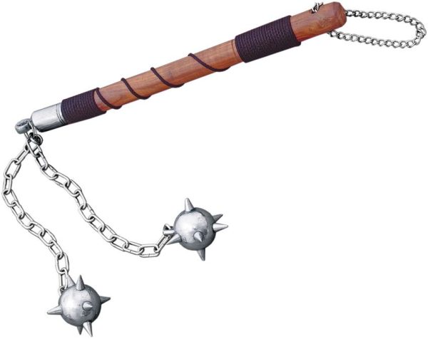 Pakistan Two Ball Battle Mace - 18in Metal Chain