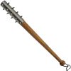 Pakistan Spiked Mace 29in Leather Wrapped Wood Handle Weapon