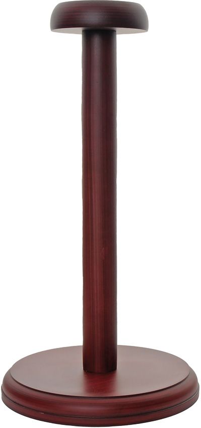 India Made Helmet Display Stand Mahogany Finish