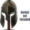 India Made Helmet Display Stand Mahogany Finish