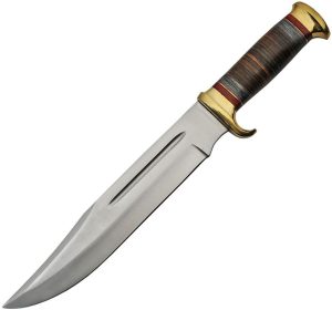 Pakistan Bowie Pakkawood Leather Handle - 11in Blade