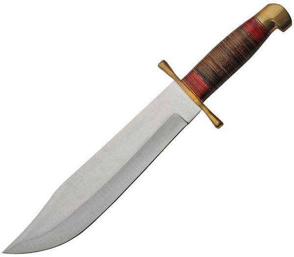 Pakistan Bowie Stacked Leather - 11.5in Blade