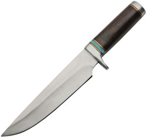 Pakistan Bowie Brown Wood - Turquoise Spacers