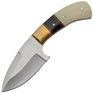 PA203420BO.jpg Pakistan Fixed Blade Bone Handle - 3.5in Satin