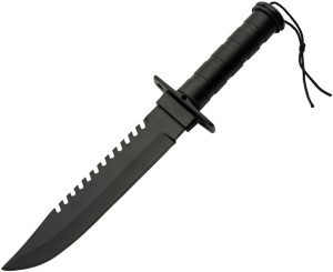 PA203442BK.jpg Rite Edge Black Canyon Survival Knife - Sawback