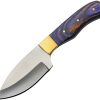 Rite Edge Skinner Fixed Blade Knife 3.5" Opal Wood w/ Sheath