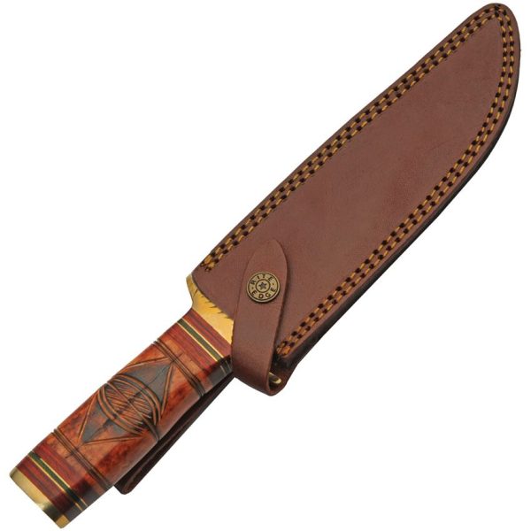 Pakistan Red Sun Bowie 7.5in Sculpted Bone