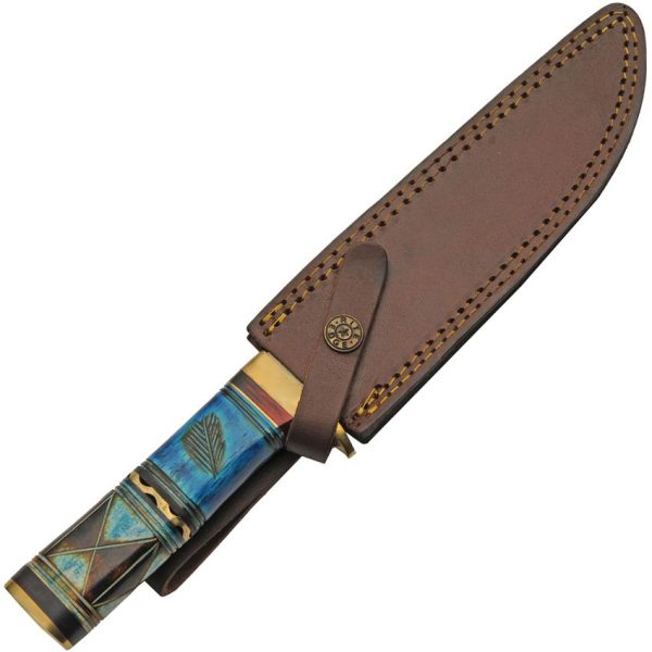 Pakistan Blue Thunder Bone Fixed Blade Knife