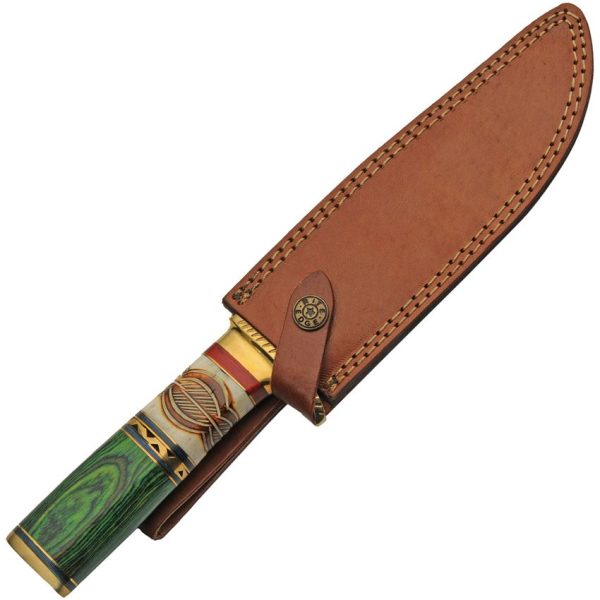 Pakistan Forest Burn Fixed Blade Hunting Knife
