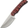 Pakistan Skinner Red Charcoal Fixed Blade - Pakkawood Handle