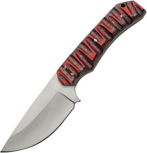 PA203485.jpg Pakistan Skinner Red Charcoal Fixed Blade - Pakkawood Handle