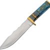 Rite Edge Oceans Blue Fixed Blade - Sculpted Handle