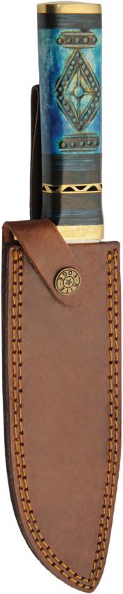 Rite Edge Oceans Blue Fixed Blade - Sculpted Handle