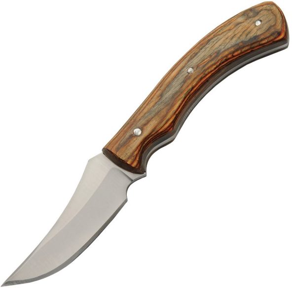 Pakistan Saddlewood Skinner Brown Wood Full Tang