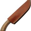 Pakistan Saddlewood Skinner Brown Wood Full Tang