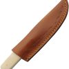 Rite Edge Ivy Stag Hunter Fixed Blade - Camel Bone Handle