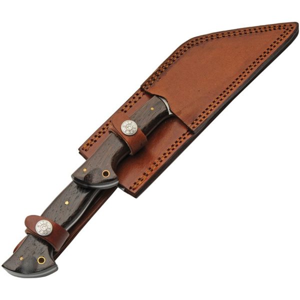 Pakistan Dual Seax Set - Satin Stainless, Wood Handle