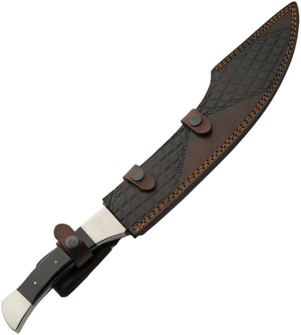 Pakistan Scimitar Style Bowie Black Fixed Blade 12" Knife